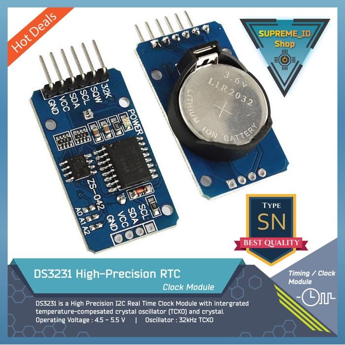 Jual New DS3231 Model SN AT24C32 High Precision Modul Waktu RTC Real ...