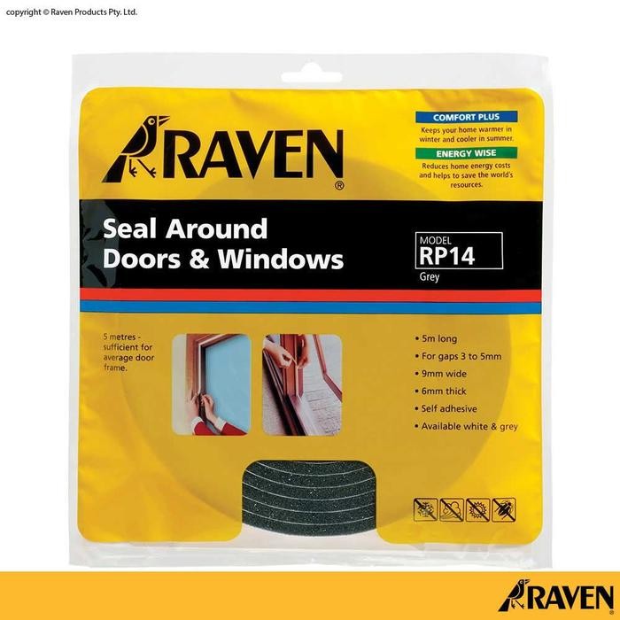 Jual RAVEN Door Seal RP14 Grey 5 Meter Penutup Celah Pintu dan Jendela ...