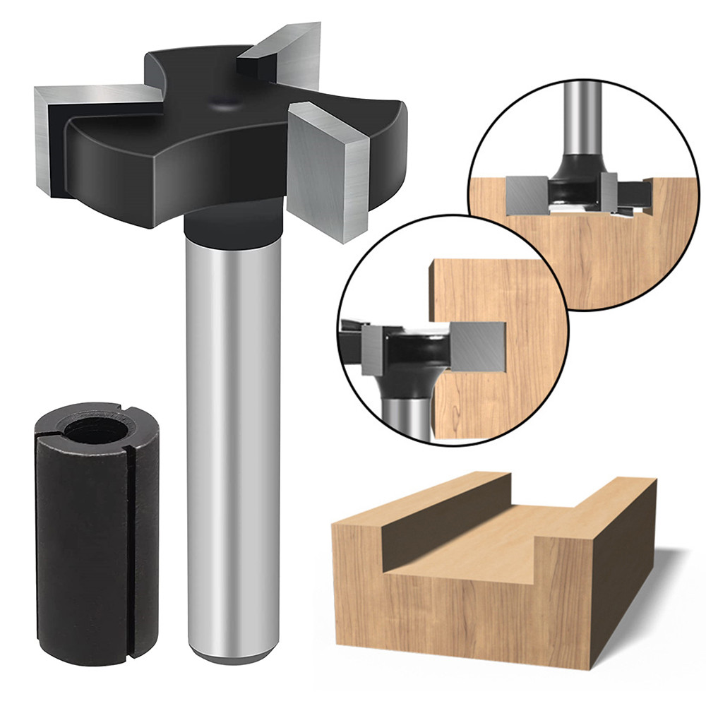 Jual CNC Spoilboard Surfacing Router Bits 1/4 Inch ShankCutting ...