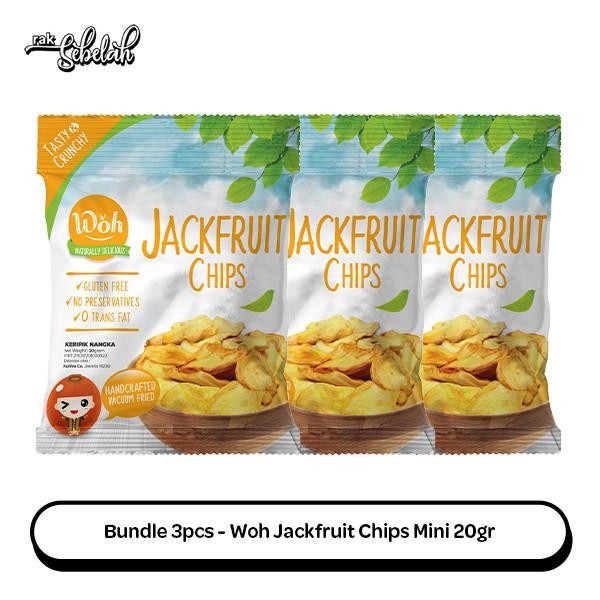 Jual Bundle 3pcs - Woh MINI Jackfruit Chips 20gr - Keripik Buah Nangka ...