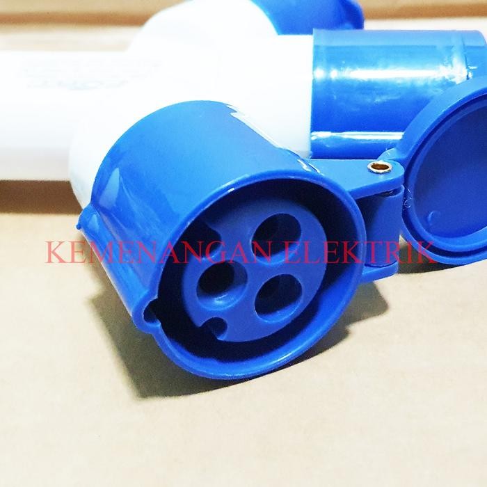 Jual Fort Steker T Cabang 3 / Industrial Plug Socket 3 Pin 16A / 3Pin ...