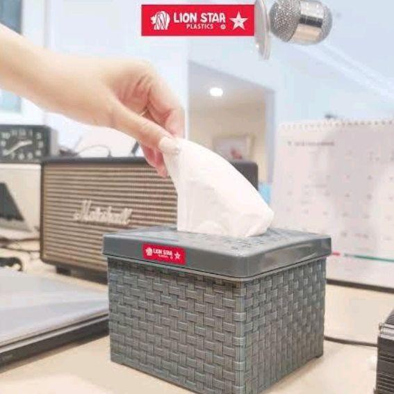 Jual LION STAR TR-11 Kotak Tempat Tissue Rato Square Tissue Dispenser ...