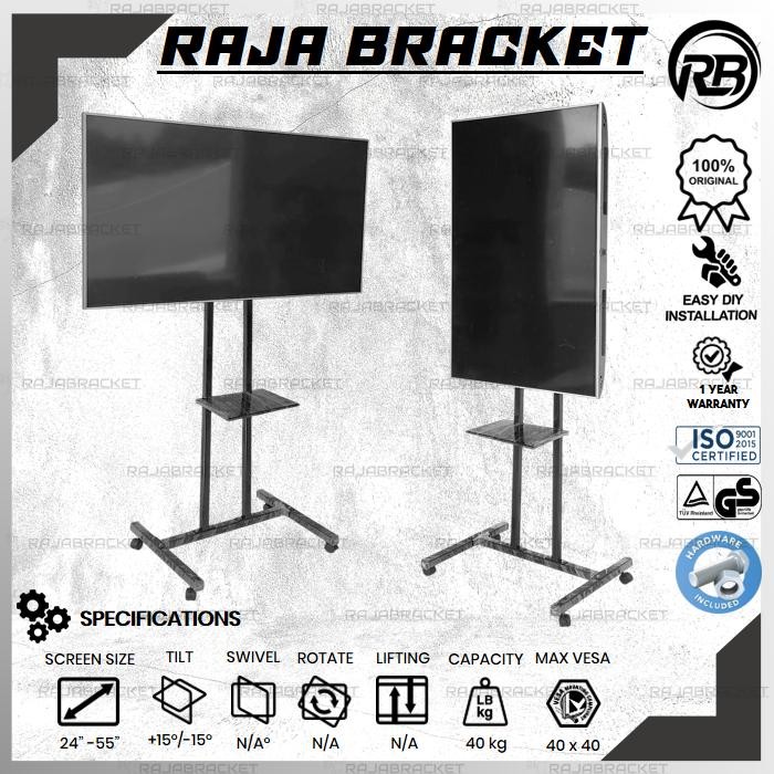 Jual Bracket Braket TV Standing 55 50 43 40 32 24 inch, Standing TV ...