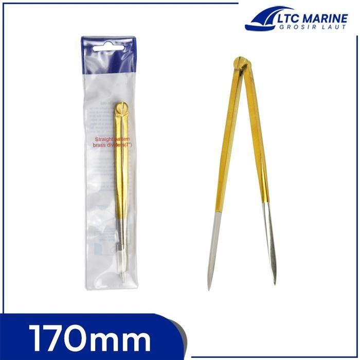 Jual IMPA 371012 Navigation Chart Divider Brass Jangka Peta Kuningan ...