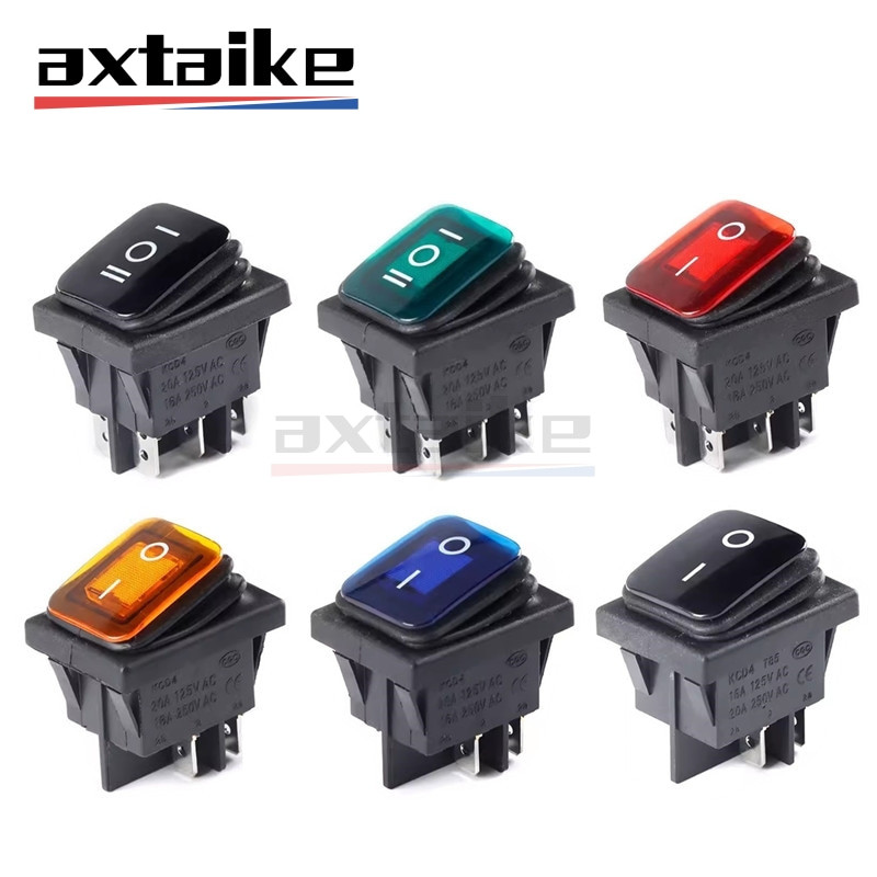Jual KCD2 KCD4 ON-OFF ON-OFF-0N 4/6Pin Sealed Waterproof Auto Boat ...