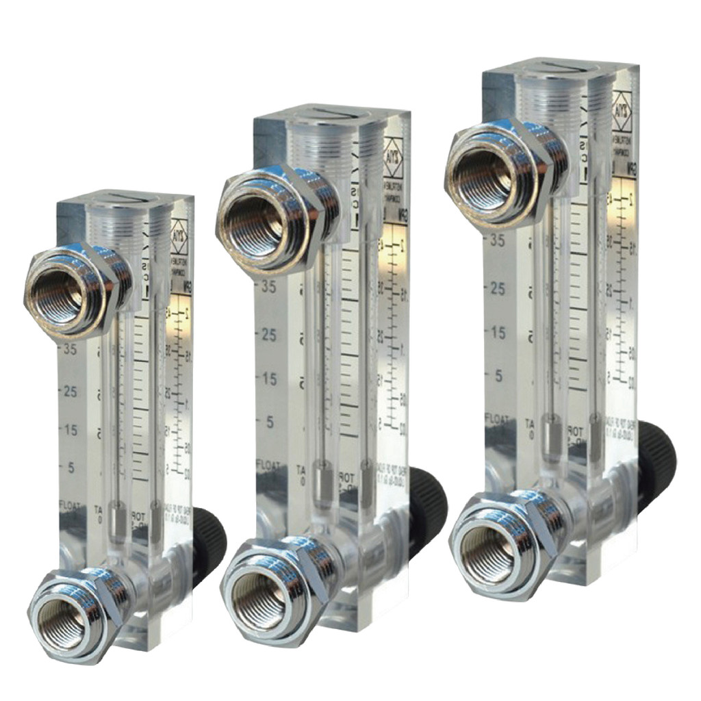 Jual Lzm-8T Acrylic Rotameter Flow Meter Panel Mount Gas Liquid Float ...