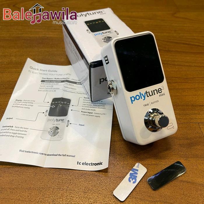 Jual Tuner TC Electronic Polytune 3 Mini Tuner Guitar Pedal Polyphonic ...