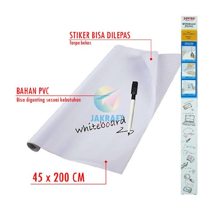 Jual New (1 Roll) Stiker Papan Tulis JOYKO WBSK-150 (45 x 200 Cm ...