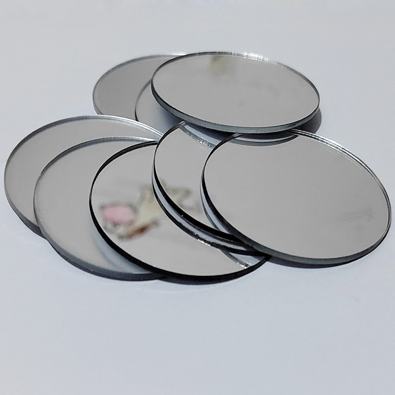Jual 10pcs Thickening 2mm Diameter 5cm 8cm 12cm Acrylic Wall Mirrors ...