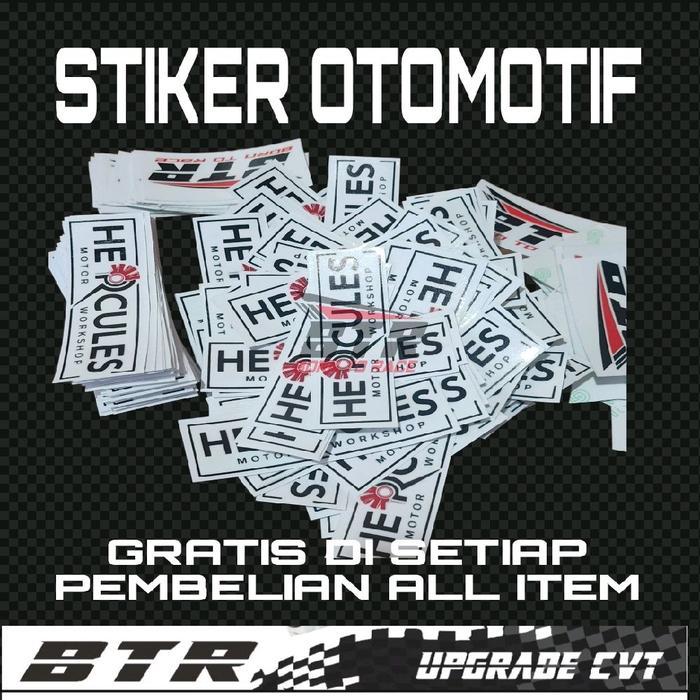 Jual Stiker Otomotif BTR Racing & Hercules Motors Work untuk Motor ...