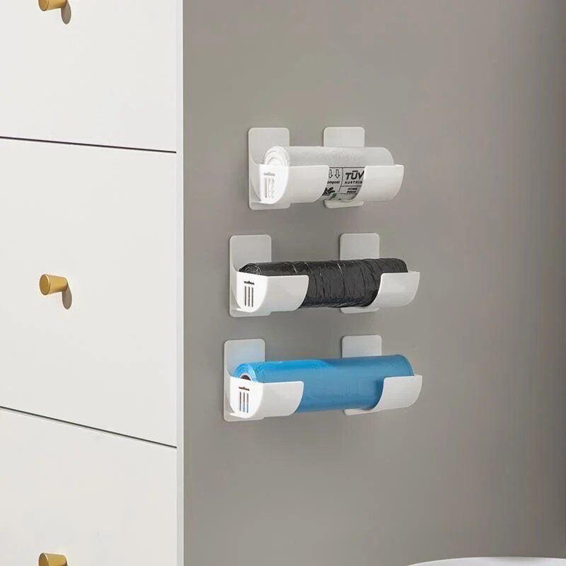 Jual 4-pack No-drilling Storage Rack Preservation Film Trash Bag ...