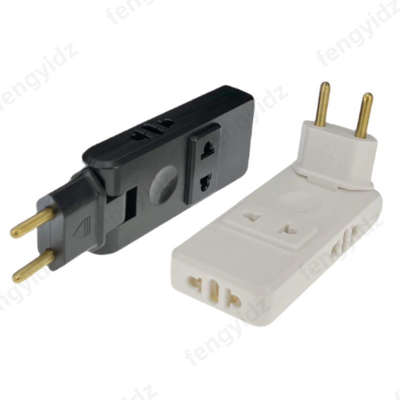 Jual 4 in 1 Wall Outlet Extension Eu Electrical Socket 180 Degree Plug ...