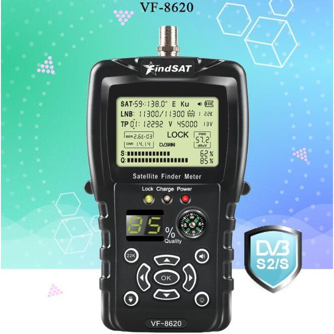 VF6900 Pointeur Satellite DVB-S/S2 Avec Écran LCD 3.5" HD - Mesureur Signal Satellite Spectre