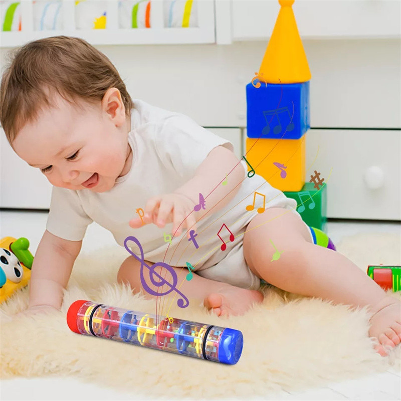 Jual Montessori Rain Stick Musical Instrument Toys for Babies Toddler ...
