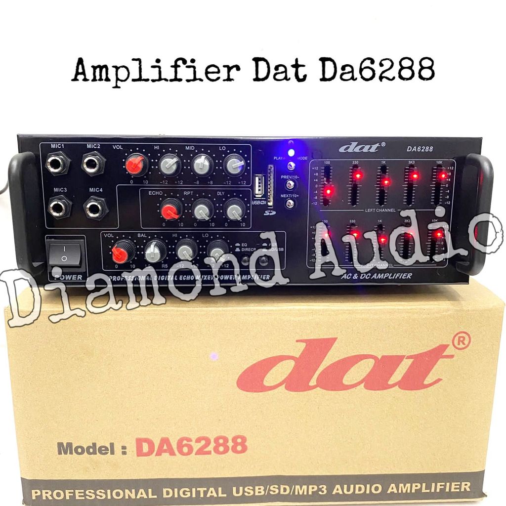 Jual Power Amplifier Dat Da6288 Usb Bluetooth Original Ampli Da 6288 ...