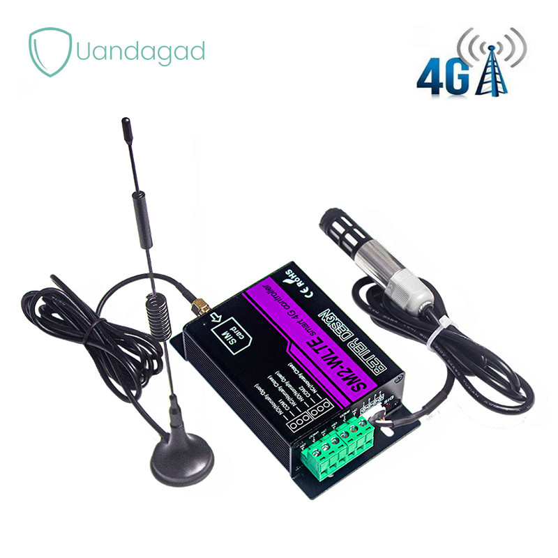 Jauarta SM2 WLTE EA 2 Kanal 4G SMS Alarm Controller Fernschalter Controller mit APP WEB Temperatur Luftfeuchtigkeit Verknüpfung SMS Stromausfall Alarm EU 100-240 V
