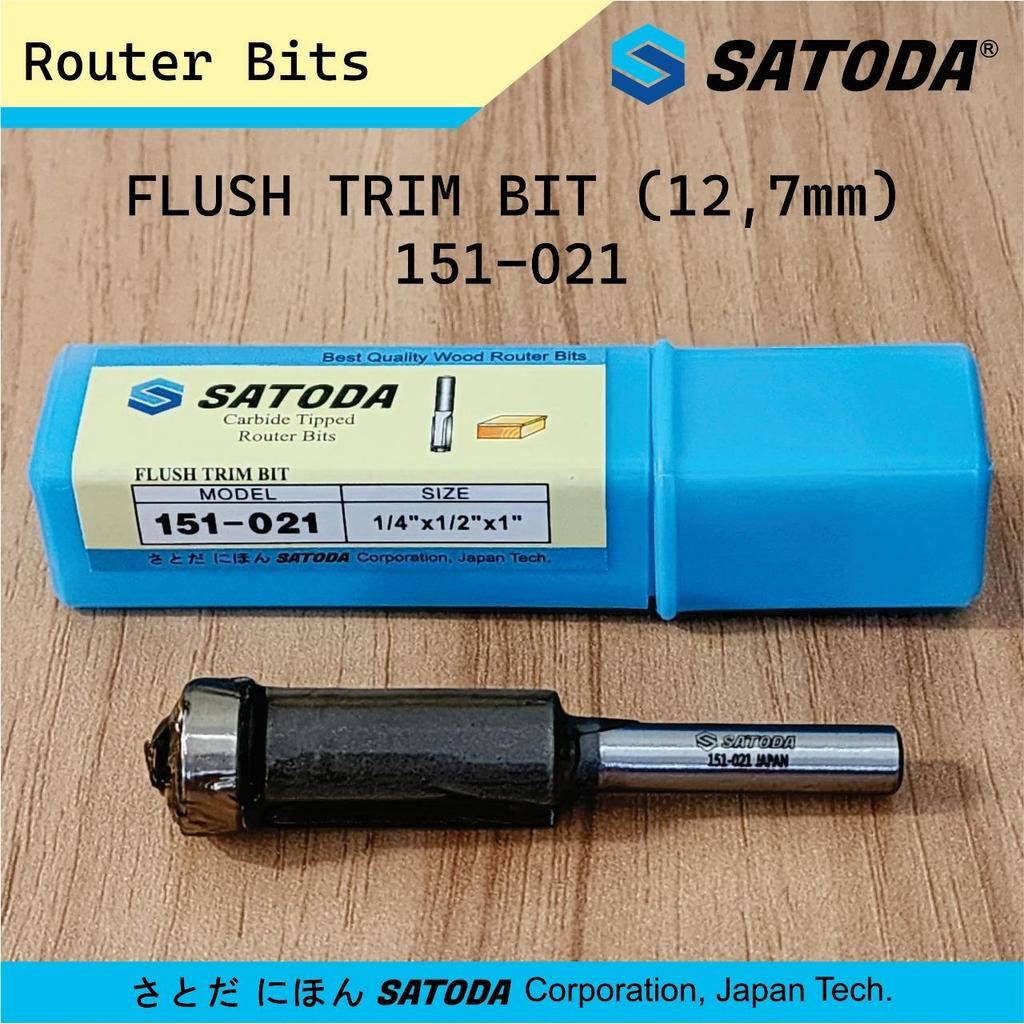 Jual MATA PROFIL SATODA Router Bit Flush Trim Bit 1/4 Inch x 12,7 mm ...