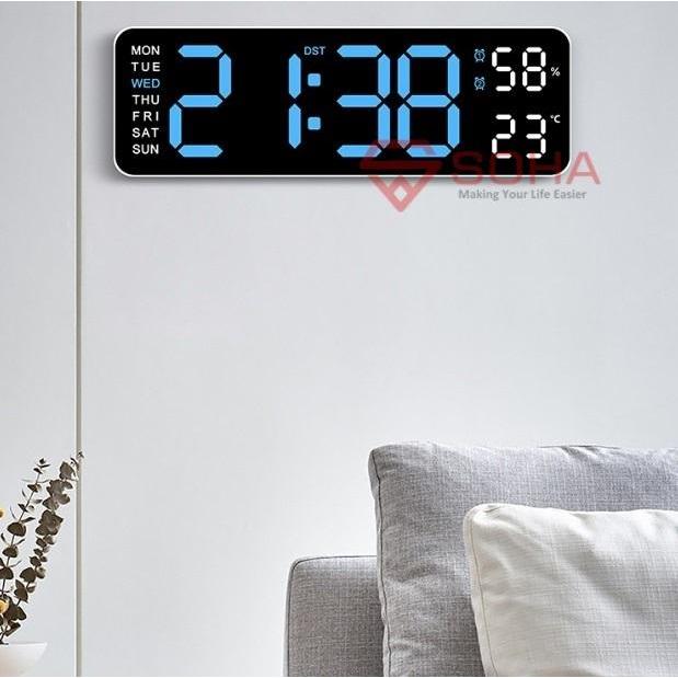 Jual Jd-5503 Jam Meja Digital Jam Dinding Led Angka Besar Alarm Suhu ...