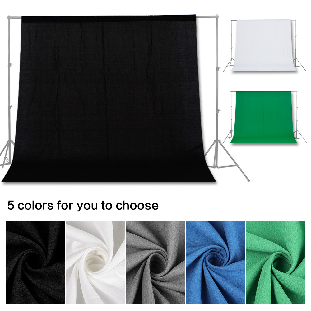 Jual Photography Background Backdrop Smooth Muslin Cotton Green Screen ...