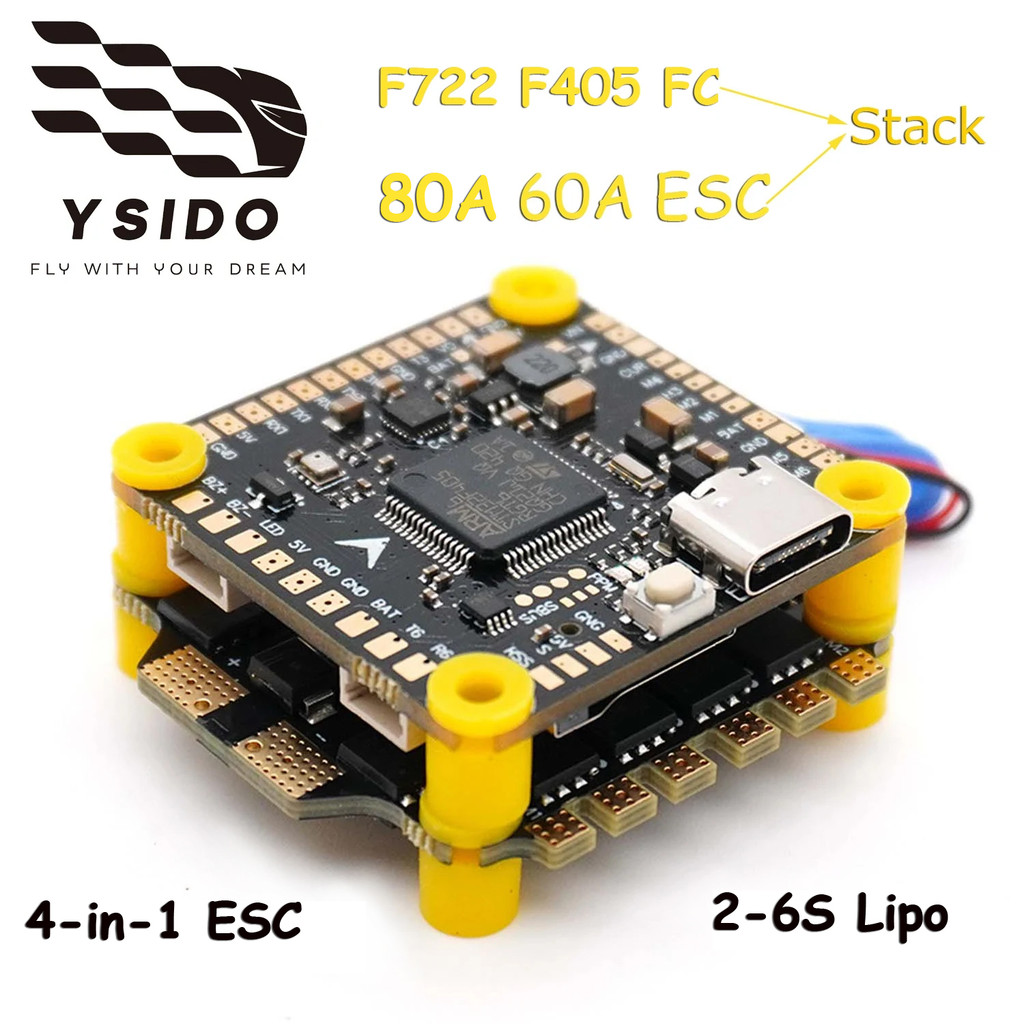Jual F405 V3 F722 Flight Controller Bls 4-In-1 60A 80A Esc 2-6S Lipo ...