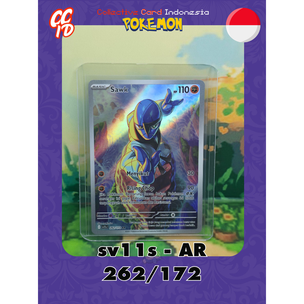 Jual Sawk AR | sv11s 262/172 | nagimiso | Pokemon TCG Indonesia Hitam ...