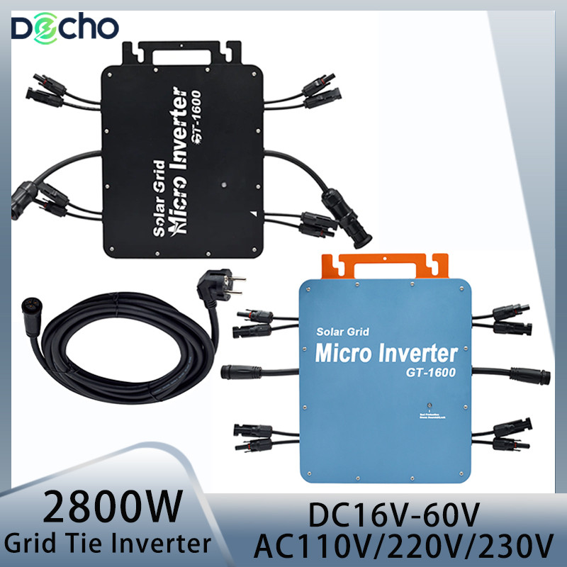 Jual 2800W 2000W Solar Grid Tie Micro Inverter 16-60V DC For PV Panel ...