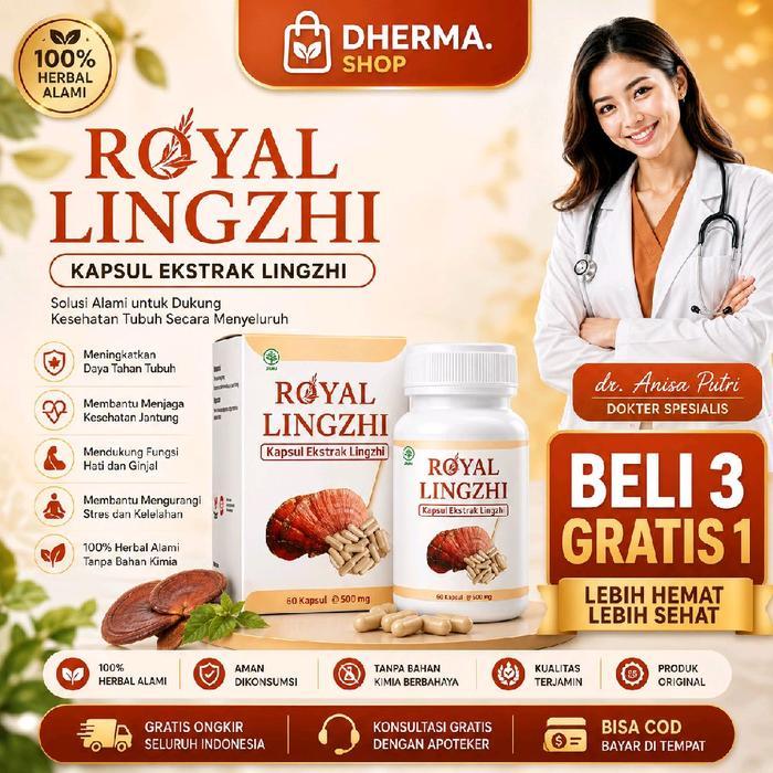 Royal Lingzhi Obat Asam Urat Stroke Berat Ringan Hipertensi ,Darah Tinggi Dan Jantung Terlaris