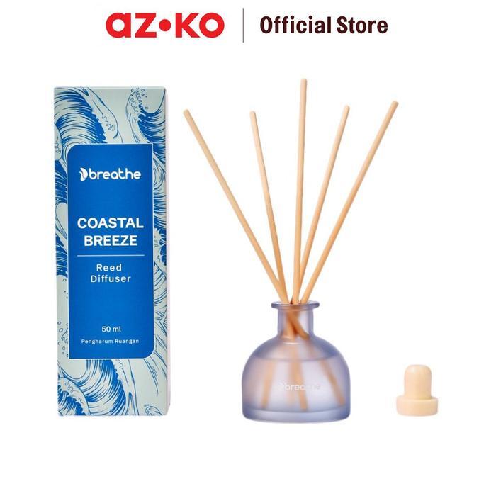 Jual AZKO Breathe 50 ml Coastal Breeze Reed Diffuser Rattan Sticks ...