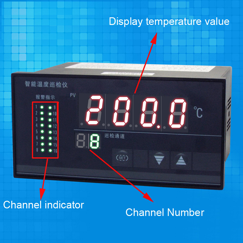 Jual PROMO HARI INI! 160x80x120mm 4 / 8 / 16 channels temperature ...