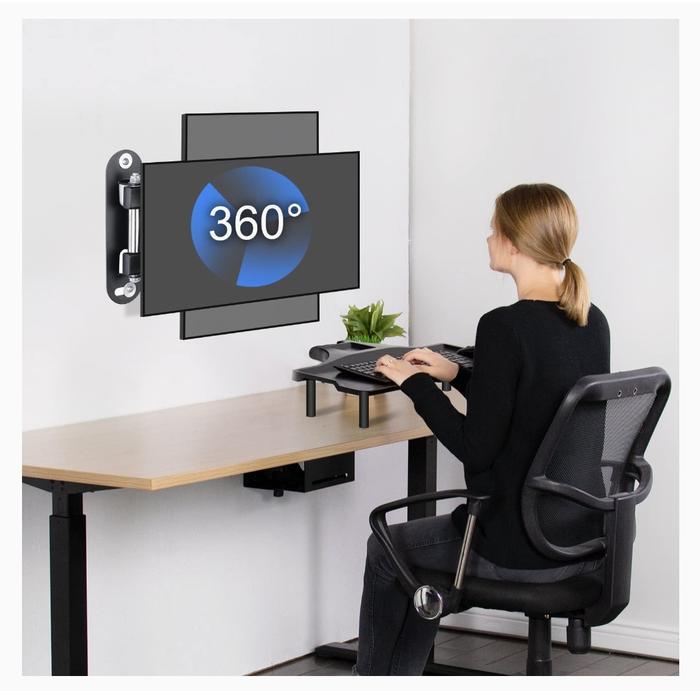 Jual Ready Bracket tv monitor Wall Mount Swivel Tilt Rotation Full ...