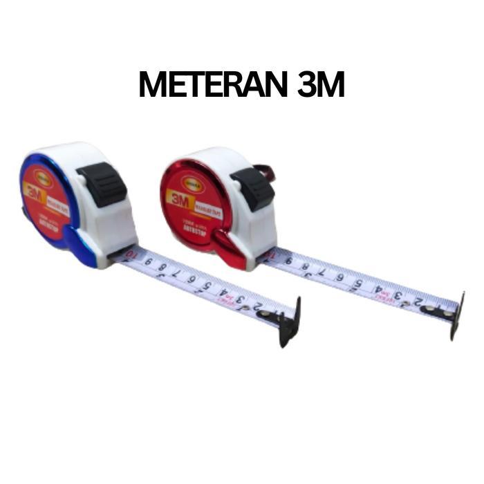 Jual DDS480 - Meteran Rol Measuring Tape Autostop Plat Lidah 3 Meter ...