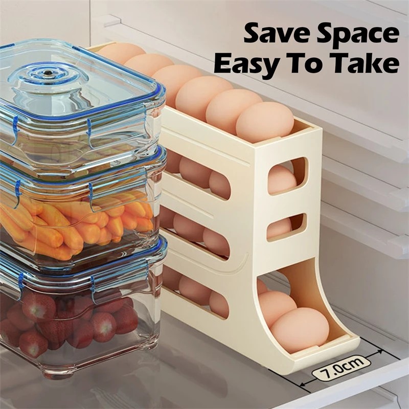 Jual Refrigerator Egg Storage Box Kitchen Egg Box Storage Egg Box Large ...