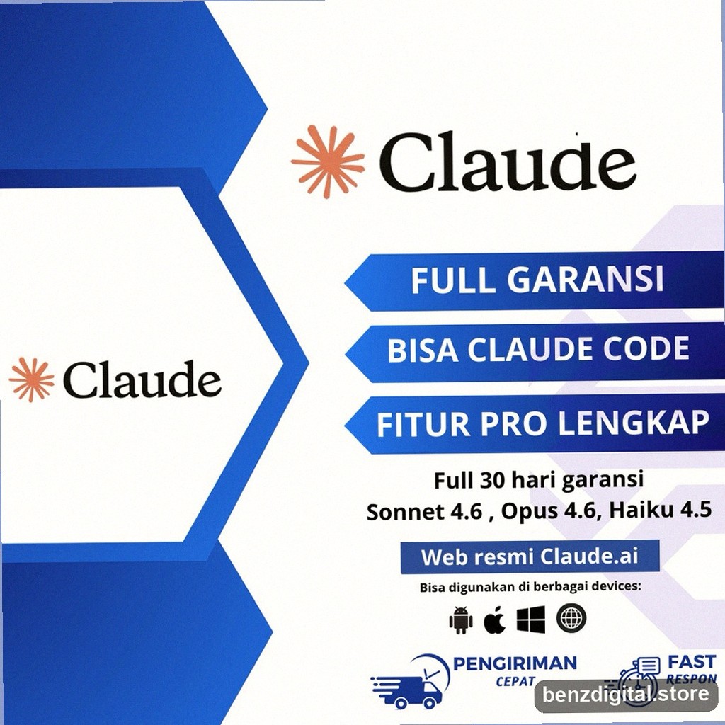 Claude AI Pro Sultan 1 Bulan Haiku 4.5 Tandingan ChatGPT BZ0953
