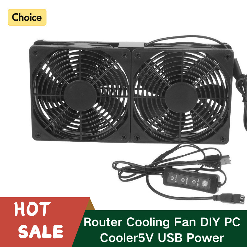 Jual 120Mm 5V Usb Router Cooling Fan With Speed Controller Diy Pc ...