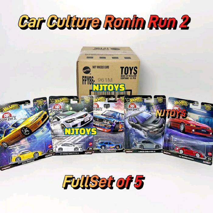 Jual HOT WHEELS CAR CULTURE RONIN RUN 2 2025 FULLSET KODE 932 | Shopee ...