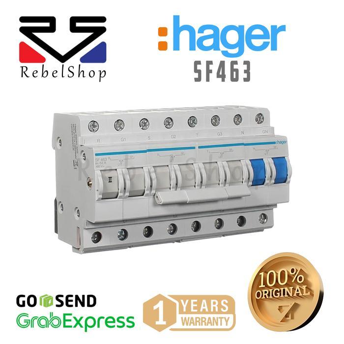 Jual Hager Change Over Switch Sf463 4P 63A Cos Ohm Saklar Pln Genset ...