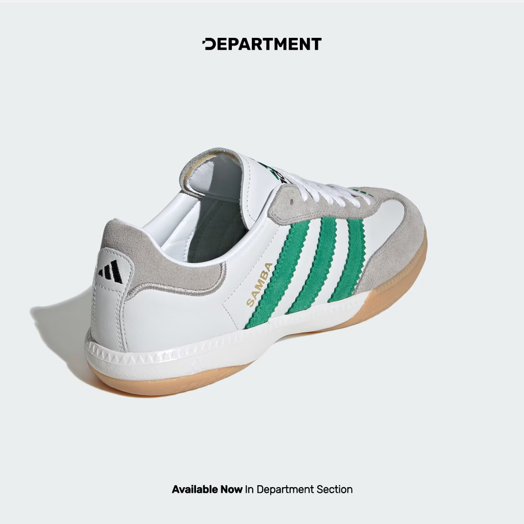 adidas gazelle silver green womens Adidas - Samba Millennium Sneaker in Core Black & White