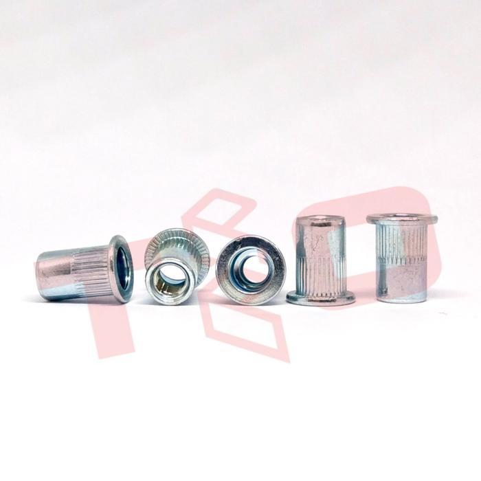 Jual New Rivet Nut M6 BESI PUTIH - Nutsert M6 - Rivnut M6 - Insert Nut ...