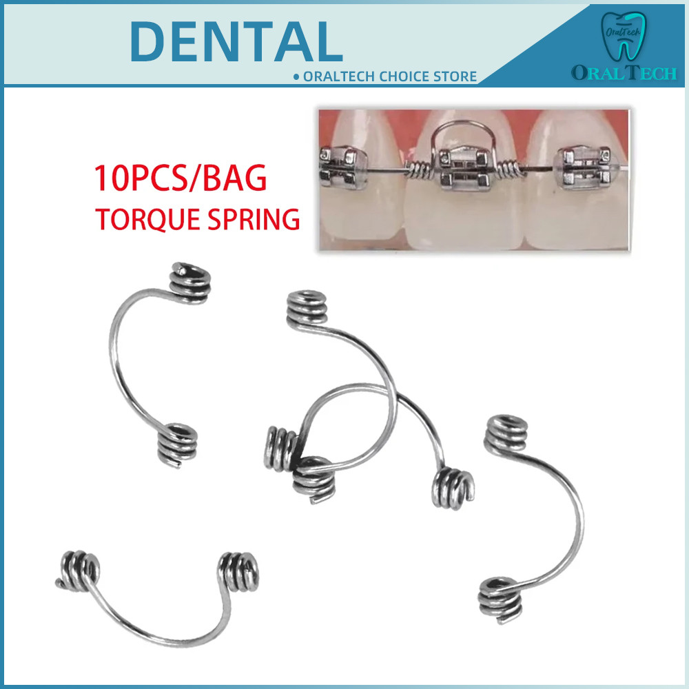 Jual 10Pcs Dental Torque Springs Orthodontic Bracket Anterior Teeth ...