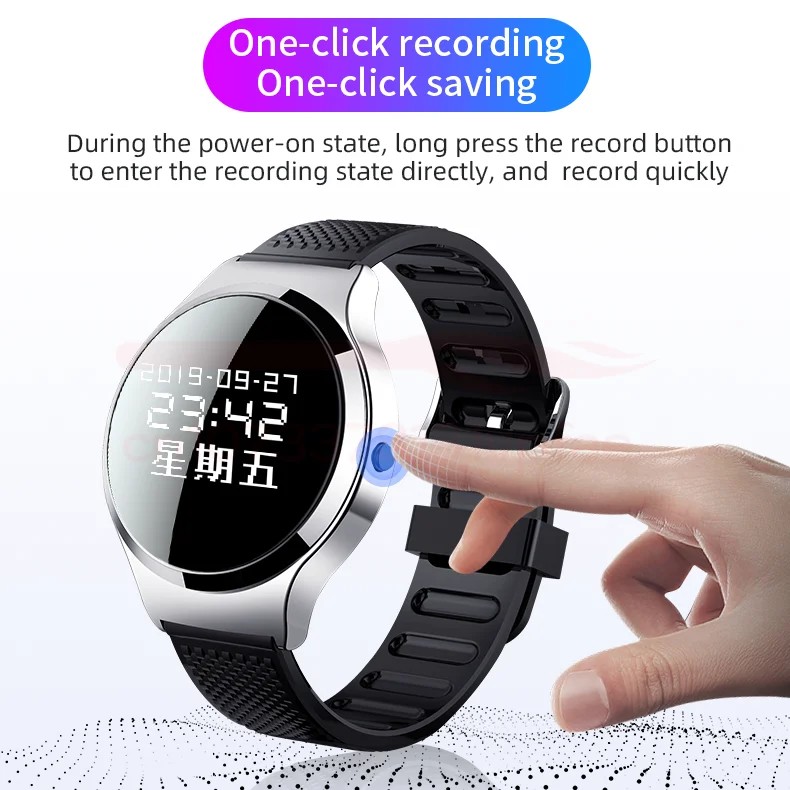 Jual Smart Watch Voice Recorder Noise Reduction Secret Recording Device ...