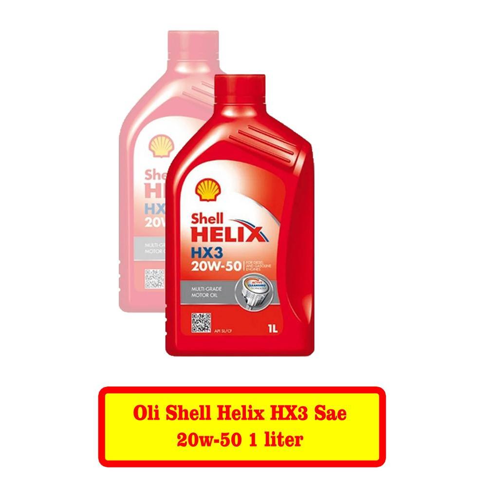 Jual ysr2- Oli Shell Helix Hx3 Sae 20W-50 1 Liter Original -62413 ...
