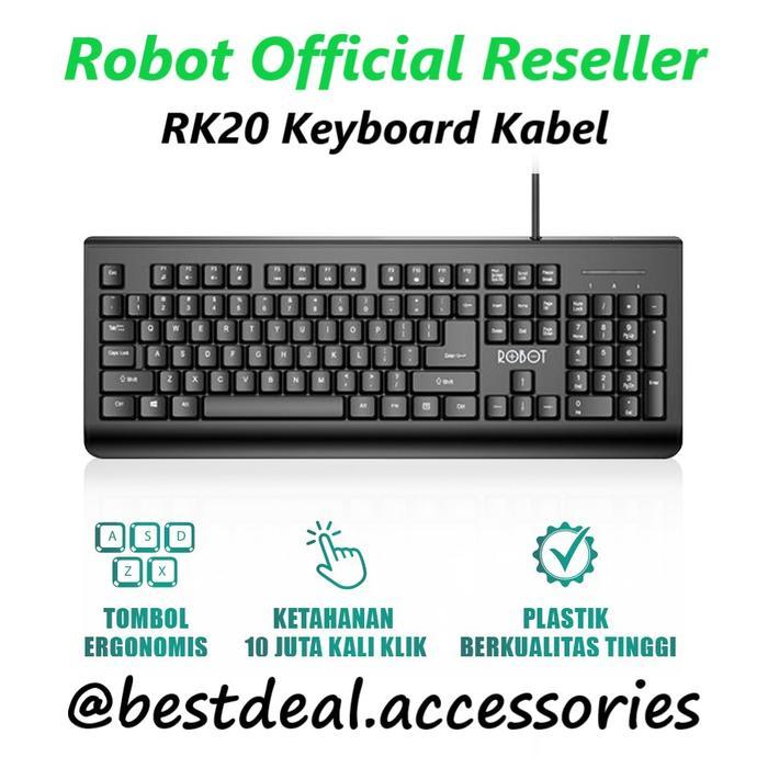 Jual Sale Robot Rk20 Keyboard Kabel Mini Office Wired Keyboard Rk20 ...