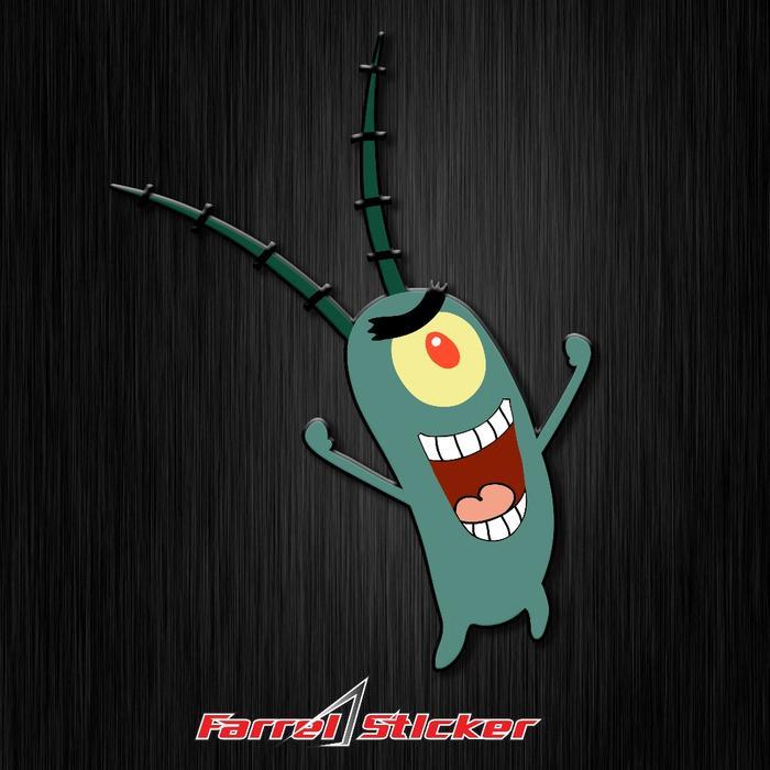 Jual Stiker Plankton sticker Plankton Bercak lucu uv dtf | Shopee Indonesia