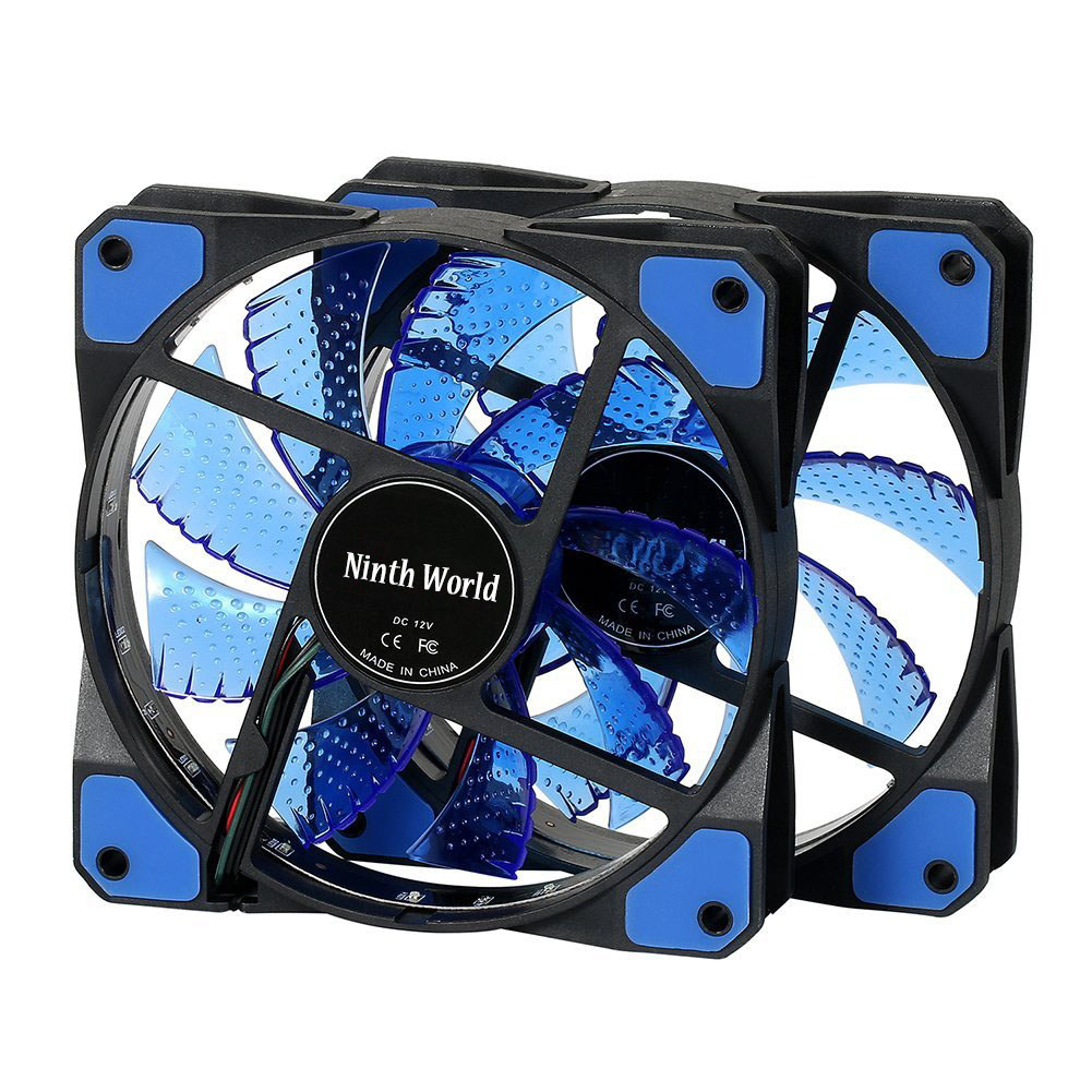 Jual 120mm LED Ultra Silent Computer PC Case Fan 15 LEDs 12V Cpu ...