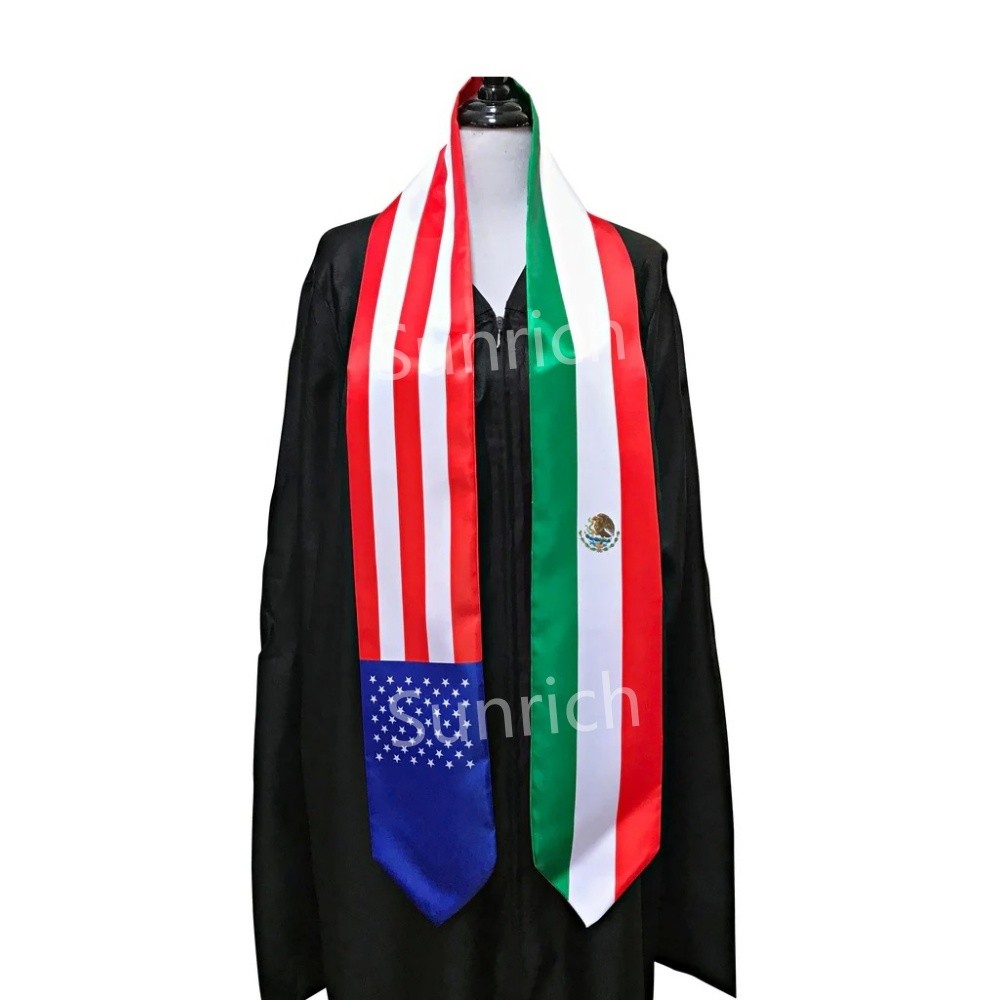 Jual Mixed Usa Mexico Graduation Sash Study Abroad Students Mexican