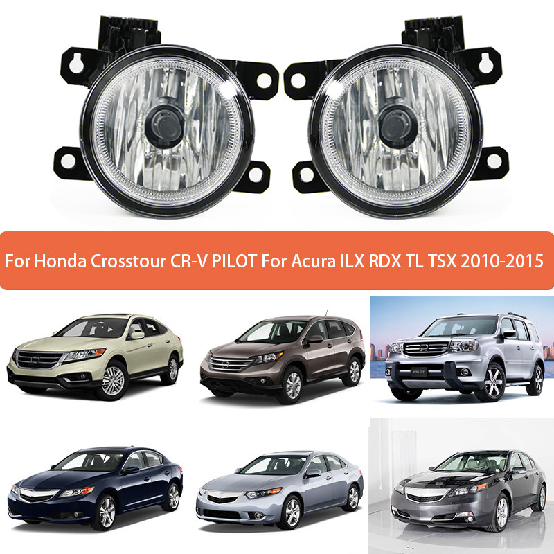 For Acura TSX Rdx Tl ILX Honda CR-V Pilot 2011-2015 n LED Fog Lights Lamps