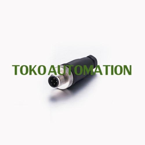 Jual NEW!! M12 Socket Connector type straight 4 pin male Konektor SA27 ...