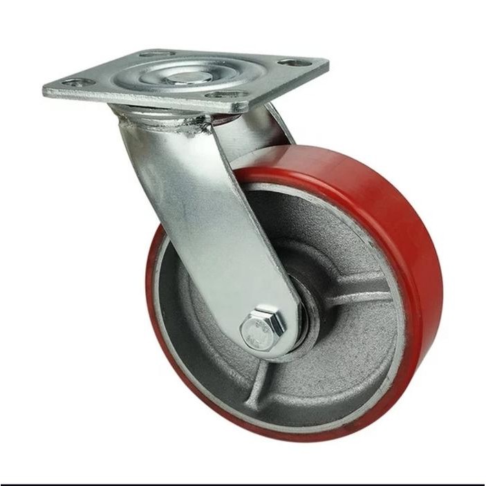 Jual Roda Trolley IKP PU Merah 6 Inch Taiwan Heavy Duty | Shopee Indonesia