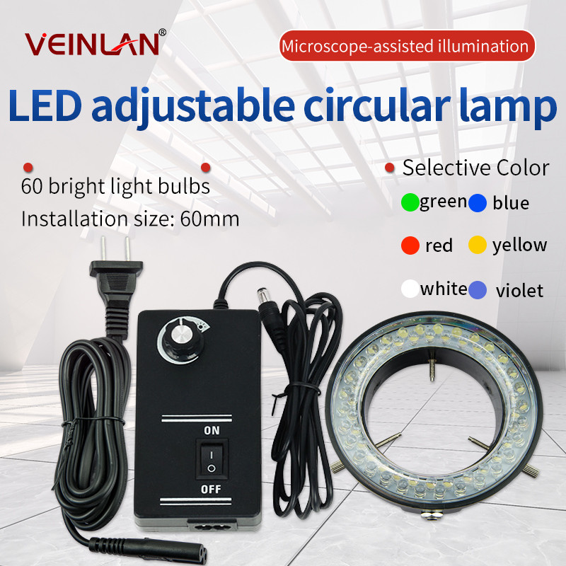 Jual Led Ring Light Source for Microscope,Adjustable Brightness Led ...