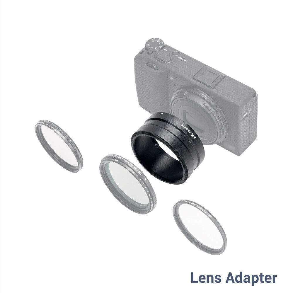 Metalldekor-Ringkappe für RICOH GRIIIX GR3X Kamera ersetzt GN-2 Silbergrau